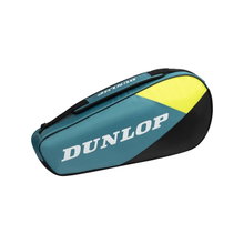 Dunlop Racketbag SX Club (Racket bag, 1 main compartment) 2025 blue-green/yellow 3-pack